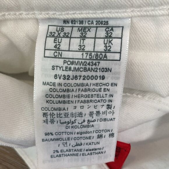 Guess Men's White Skinny Jeans Size 32X32 - Picture 7 of 10